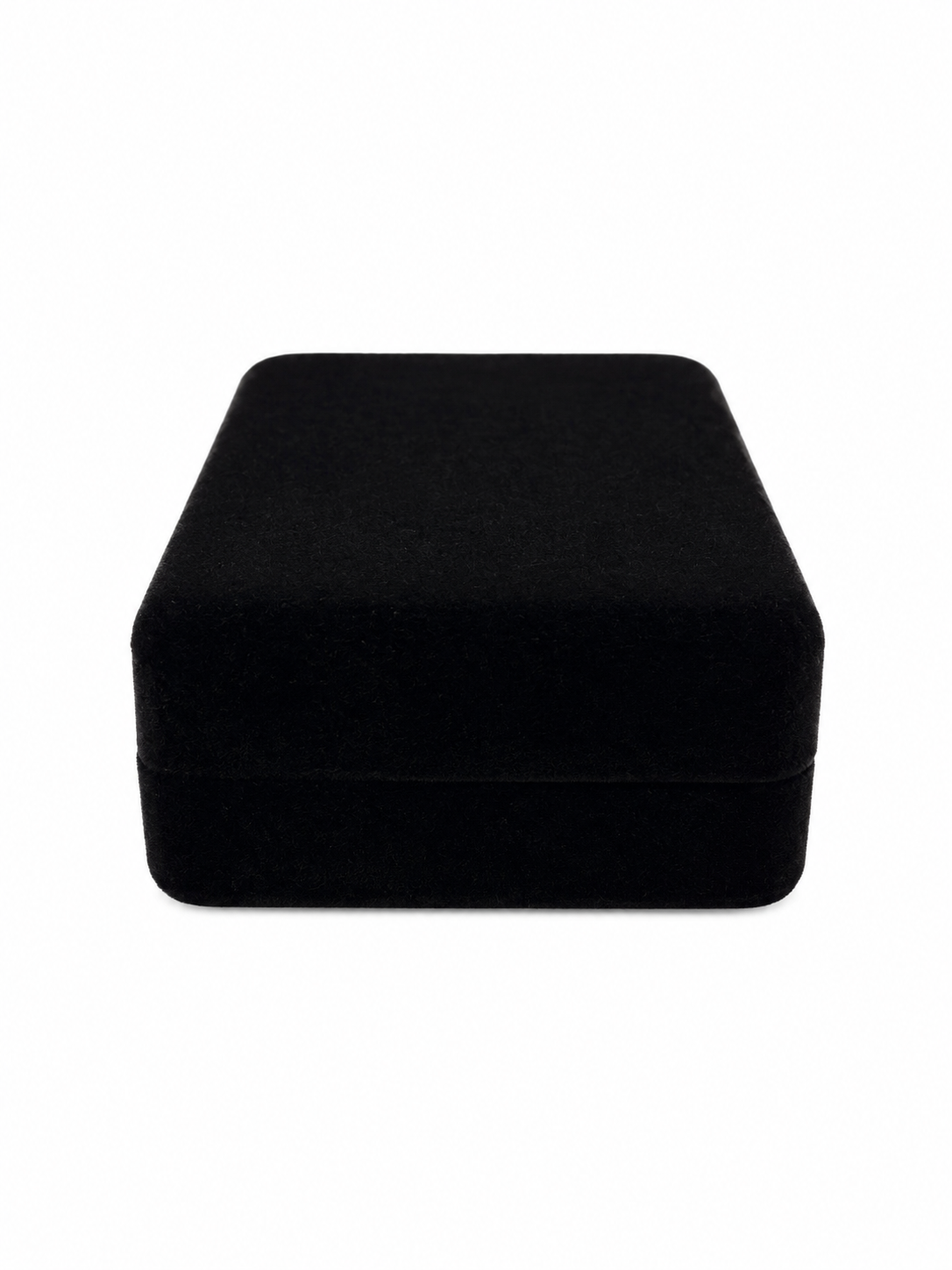 Cajita rectangular 12*6 cm de terciopelo negro p/juego de cadena x12 unidades (80C-70)