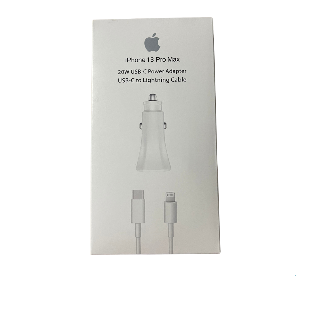 Cargador Vehicular 20W iPhone USB-C a Lightning Cable