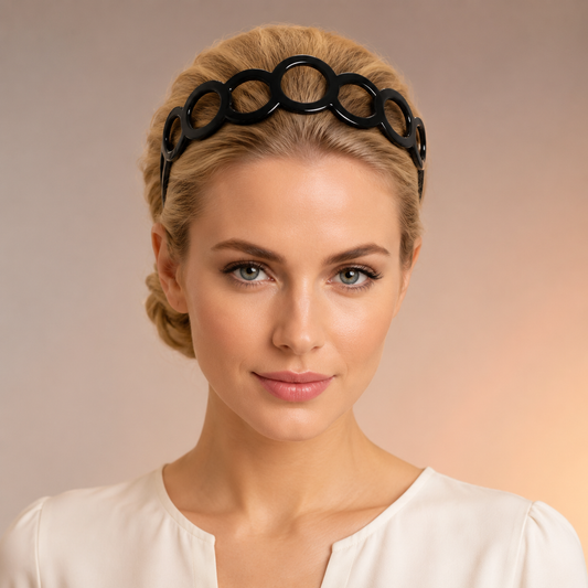 Diademas negras económicas paquete x12 (105-2)