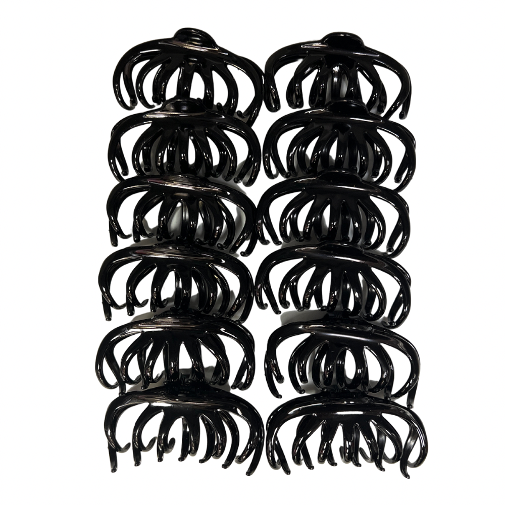 Pinchos negro grande x 12 unidades (4F-35)