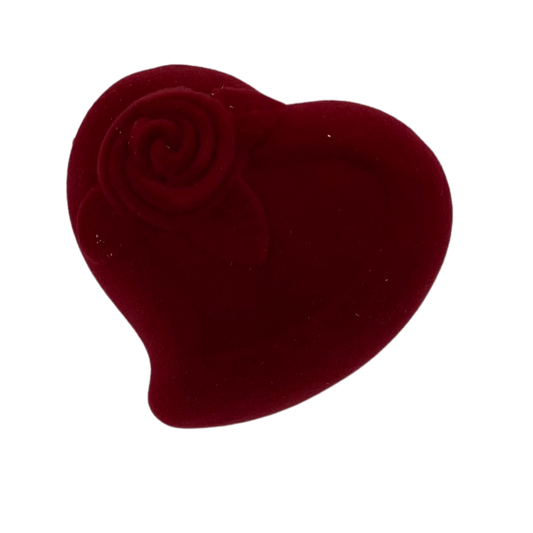 Cajita de gamuza para 1 anillo de corazón x12 (80C-34-36)