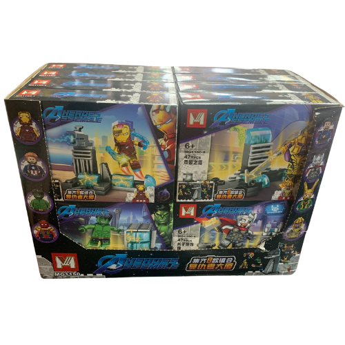 Bloques armables Heroes Assemble 8en1 x16 (888C-50)