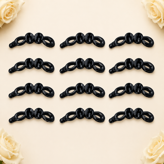 Bananas negras pequeñas para cabello px12 (4F-109)
