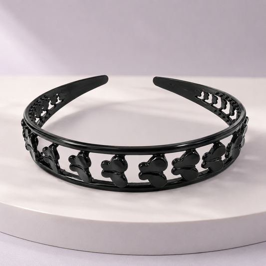 Diademas negras económicas paquete x12 (105-4)