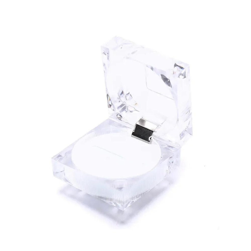 Cajita acrilica para anillo paquete x20(80C-116-118)