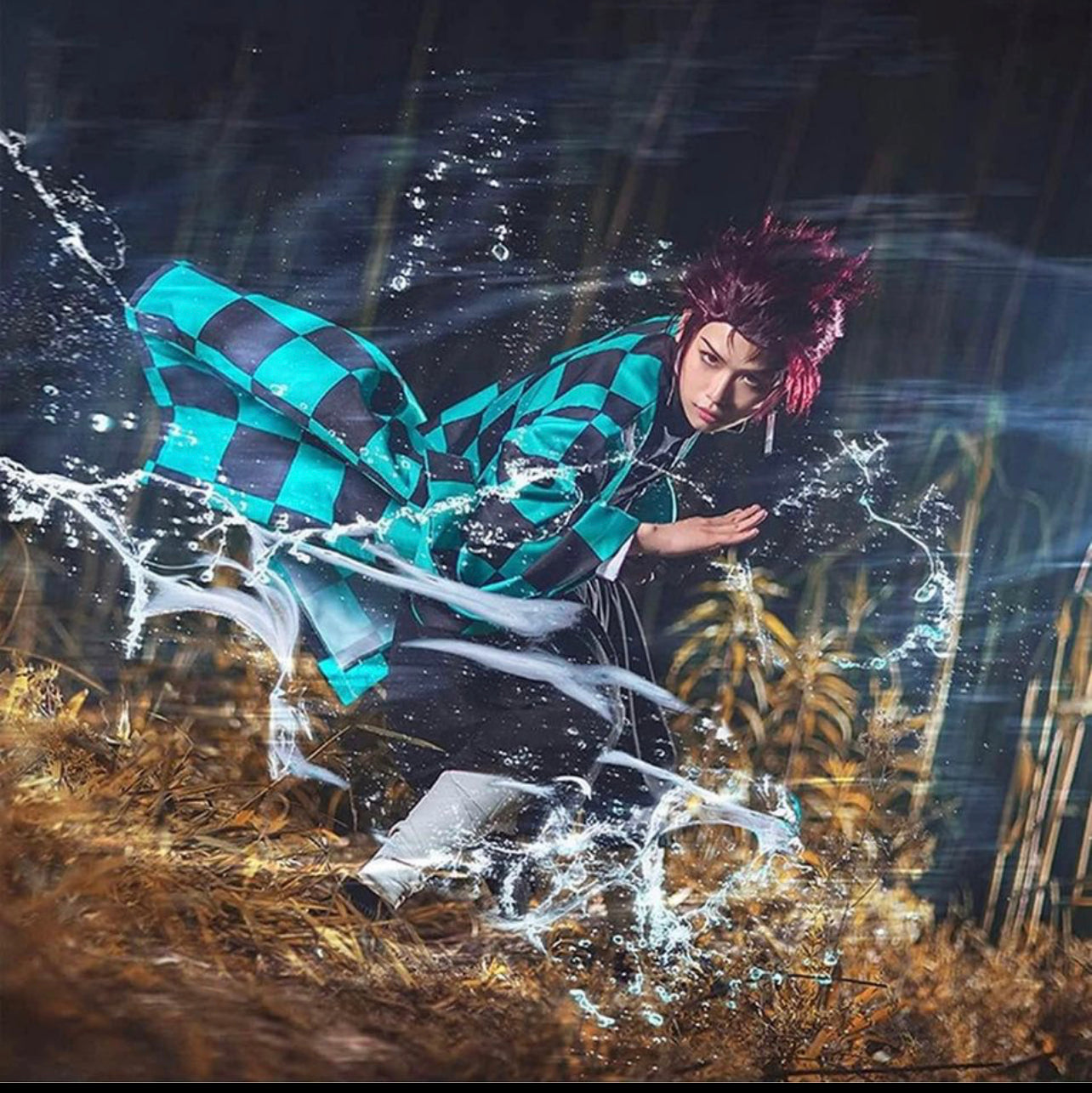Disfraz de Demon Slayer Tanjiro Nezuko Cosplay , Shinobu Zenitsu Giyuu Tomioka Kimono Talla XL