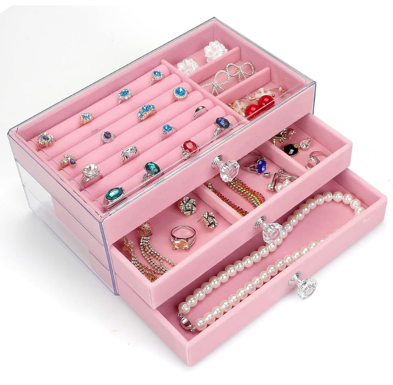Caja organizadora para joyas de 3 cajones (81F-20)