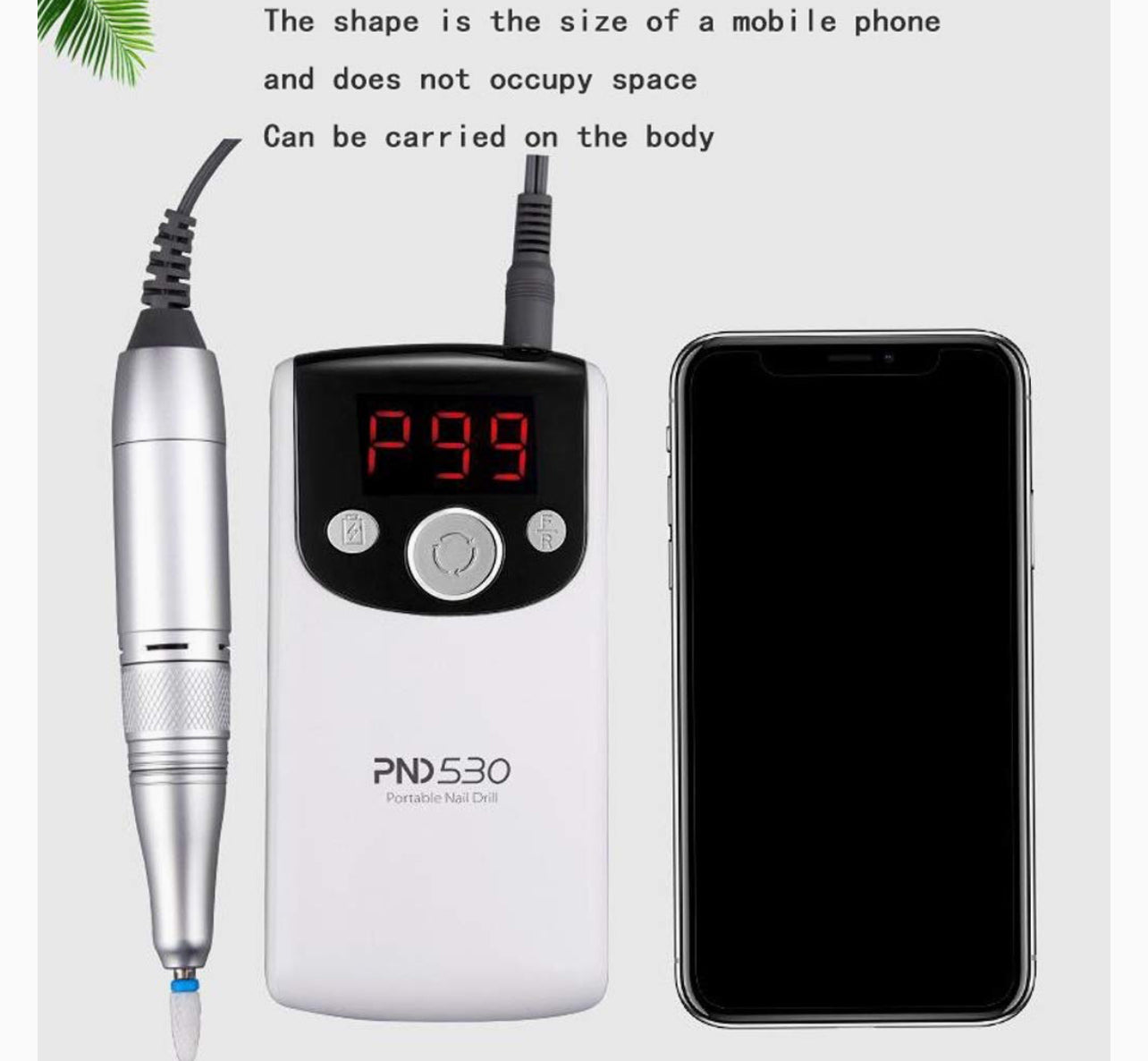 Pulidor de uña eléctrico portátil profesional PND530 (22B-2)