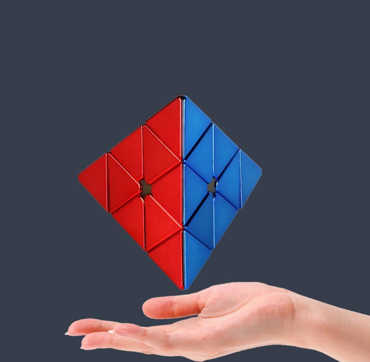 Cubo piramide sengso metalizado brillante (71G-82)