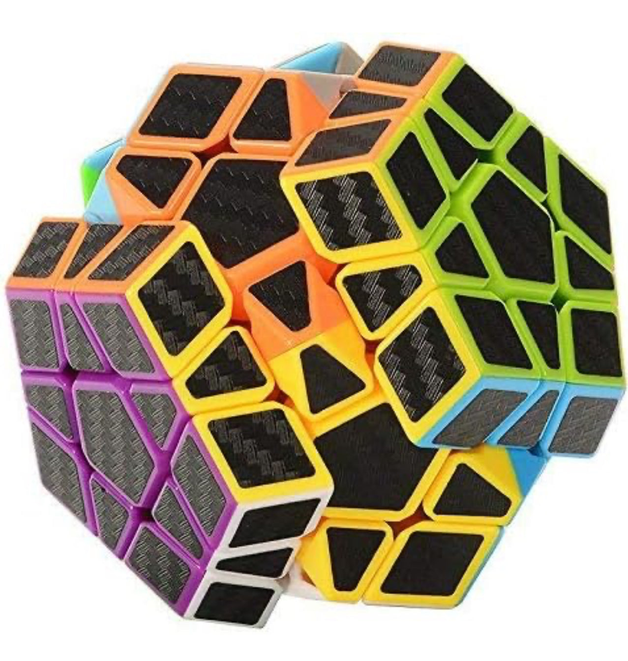 Cubo Rubik 3X3X3 Megaminx Jiehui Fibra de Carbon(71G-70)