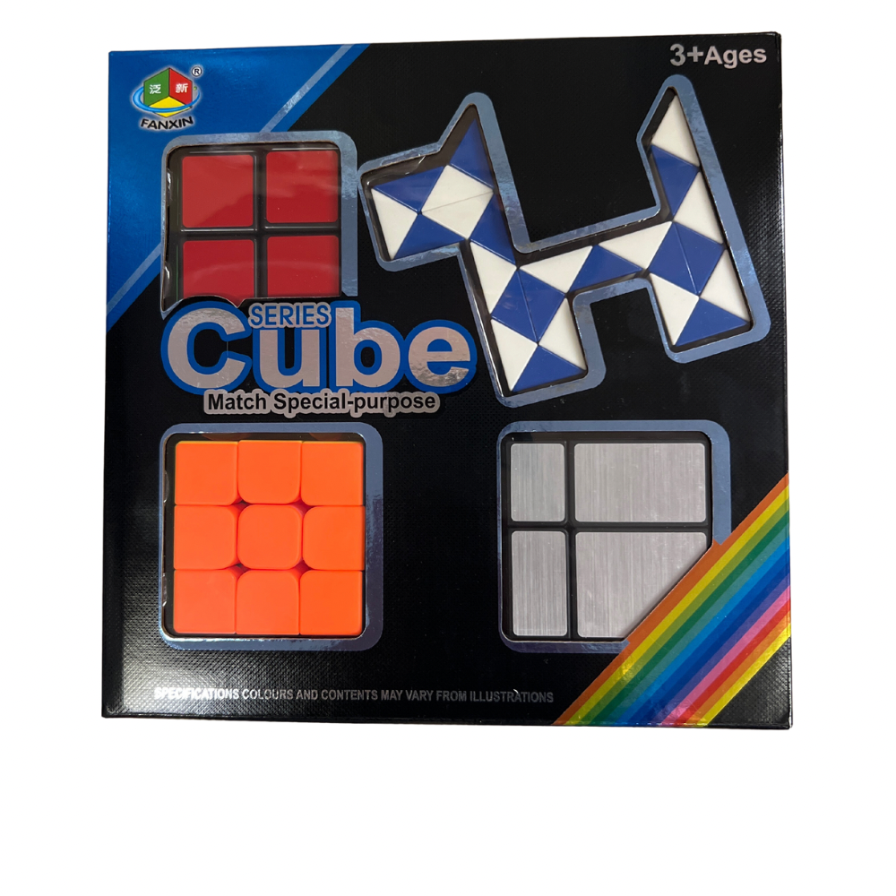 Caja de cubo Rubik set x 4 diferentes unidades (87-26)
