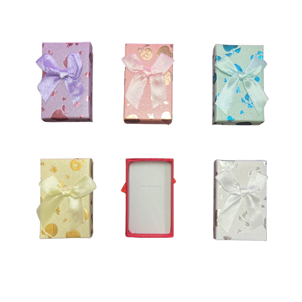 Cajas de cartón 5x8 para juego de cadena x24 unidades 6 colores (80F-44)