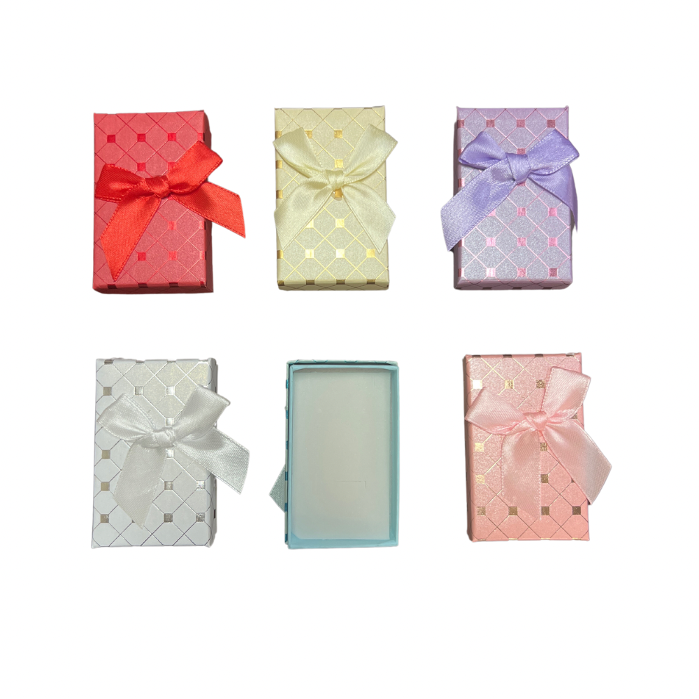 Cajas de cartón 5x8 para juego de cadena x24 unidades 6 colores (80F-34)