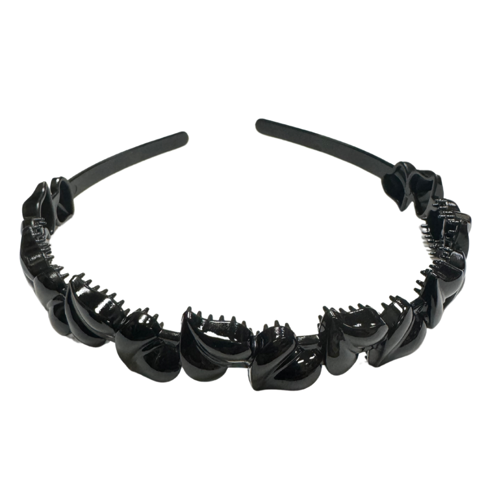 Diademas negras económicas paquete x12 (105-17)