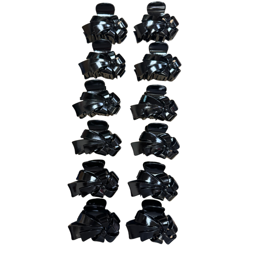 Pinchos negro grande x 12 unidades (4F-8)