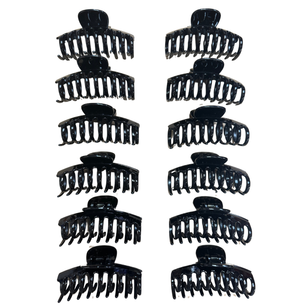 Pinchos negro grande x 12 unidades (4F-23)