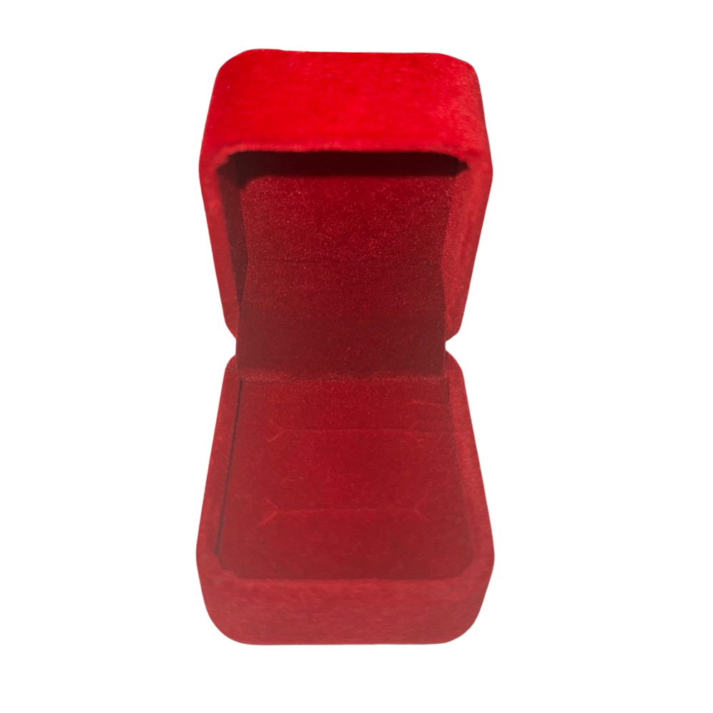 Cajita de terciopelo cuadrada Vino x 20 unid. para 1 ANILLO (80E-20VI)
