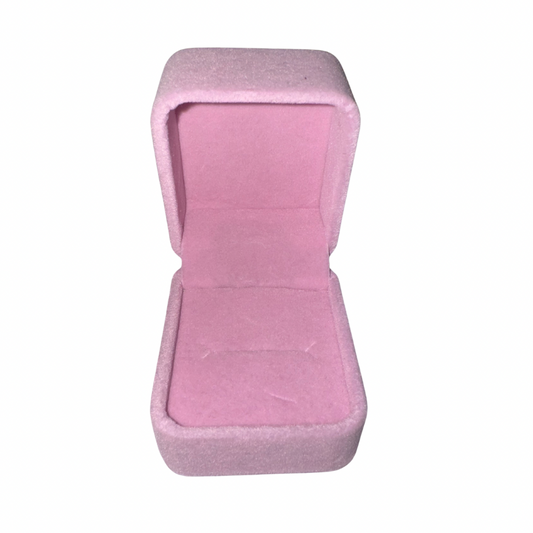 Cajita de terciopelo cuadrada paq x 20 unid. para 1 anillo 80E-20Ros