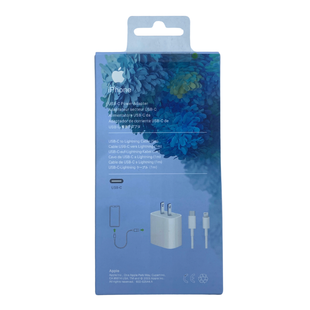 Cargador iPhone USB-C to Lightning de 25W incluye cable, 1m
