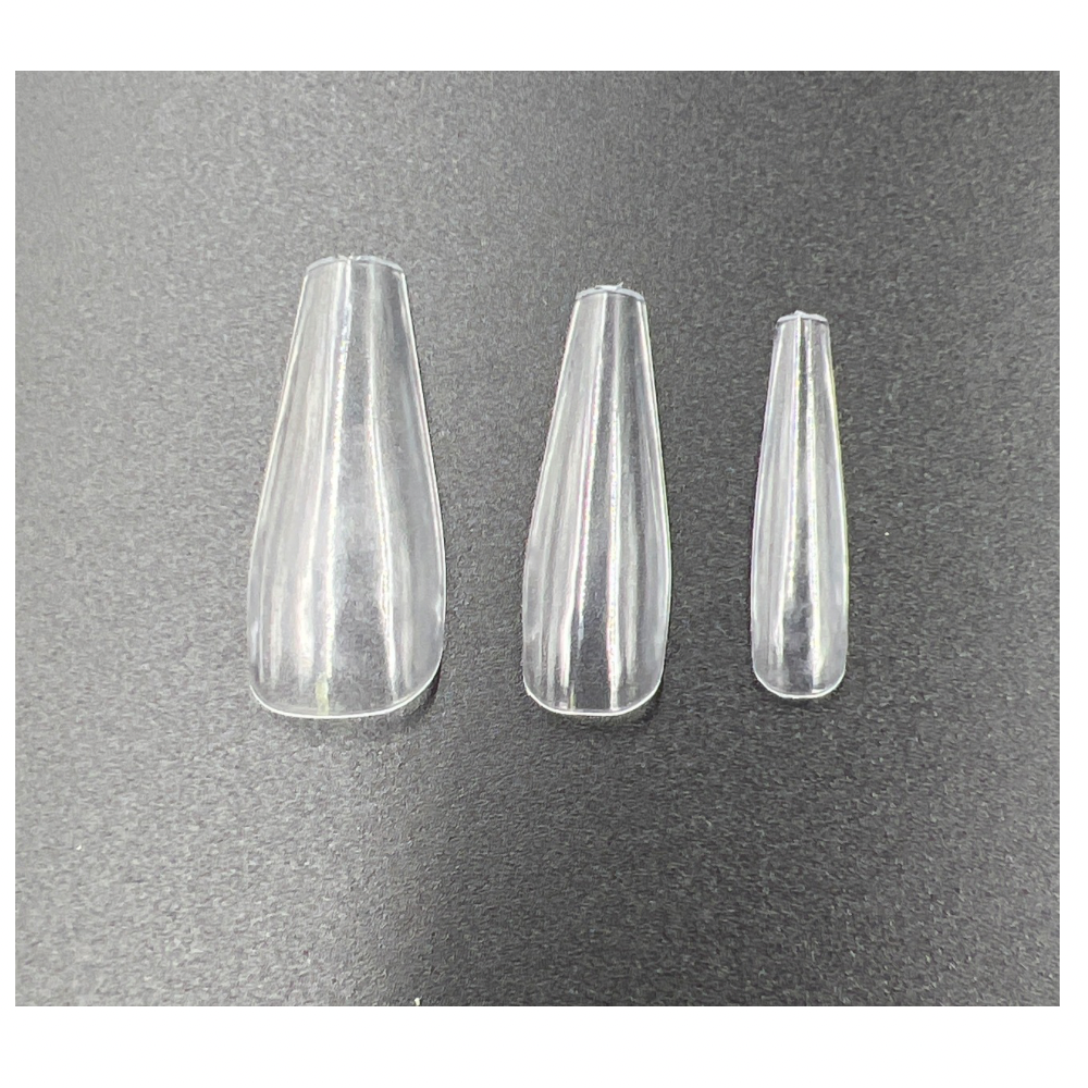 Uñas enteras color transparente x100 (106-6T)