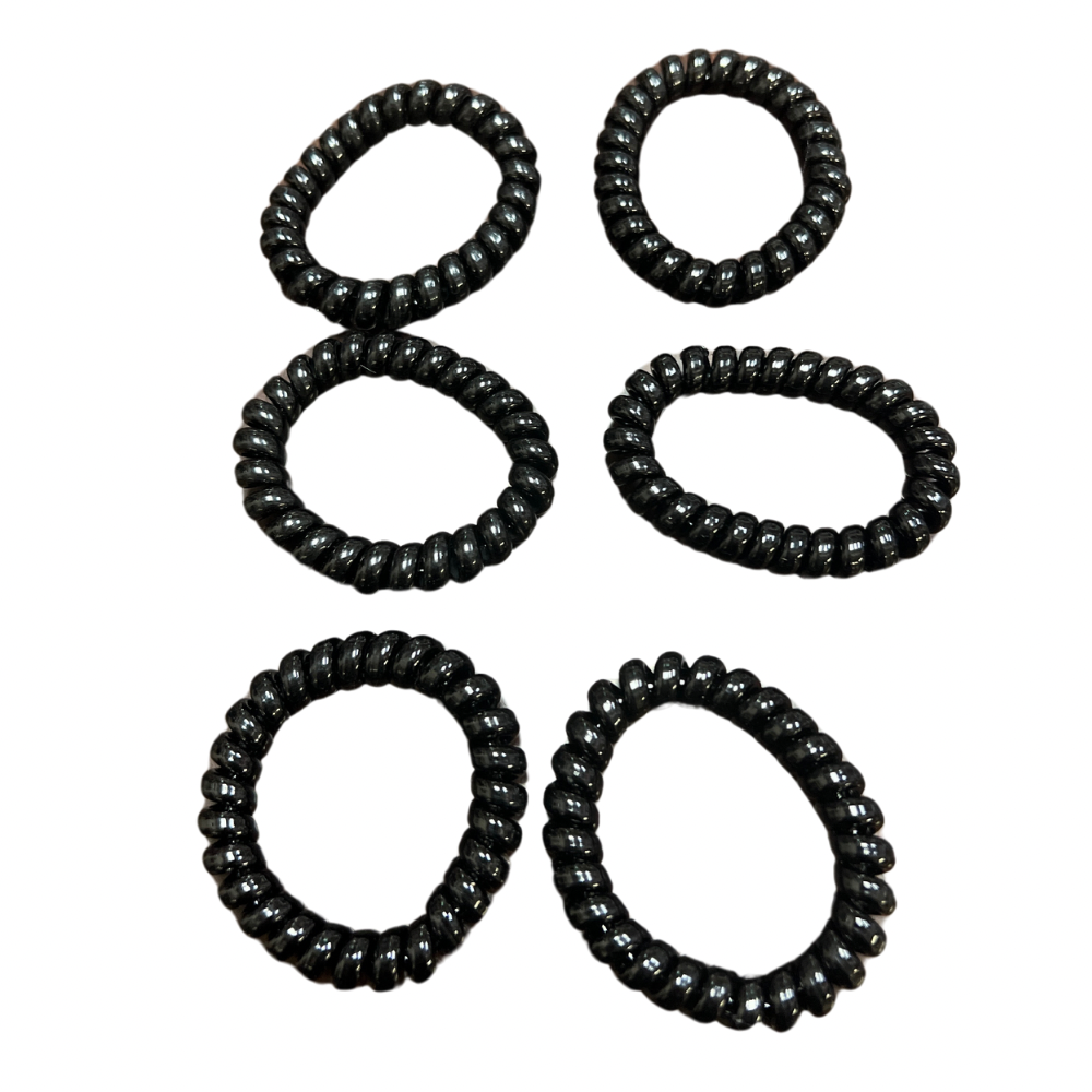 Resortes moños color negro paquete x100 unidades (92A-3)