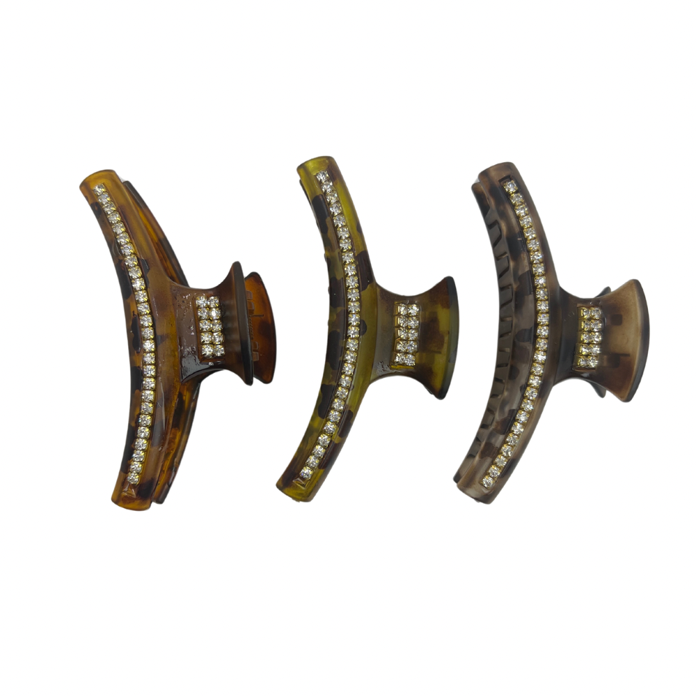 Pinchos grandes c/piedras brillantes x 12 unidades (4-705)