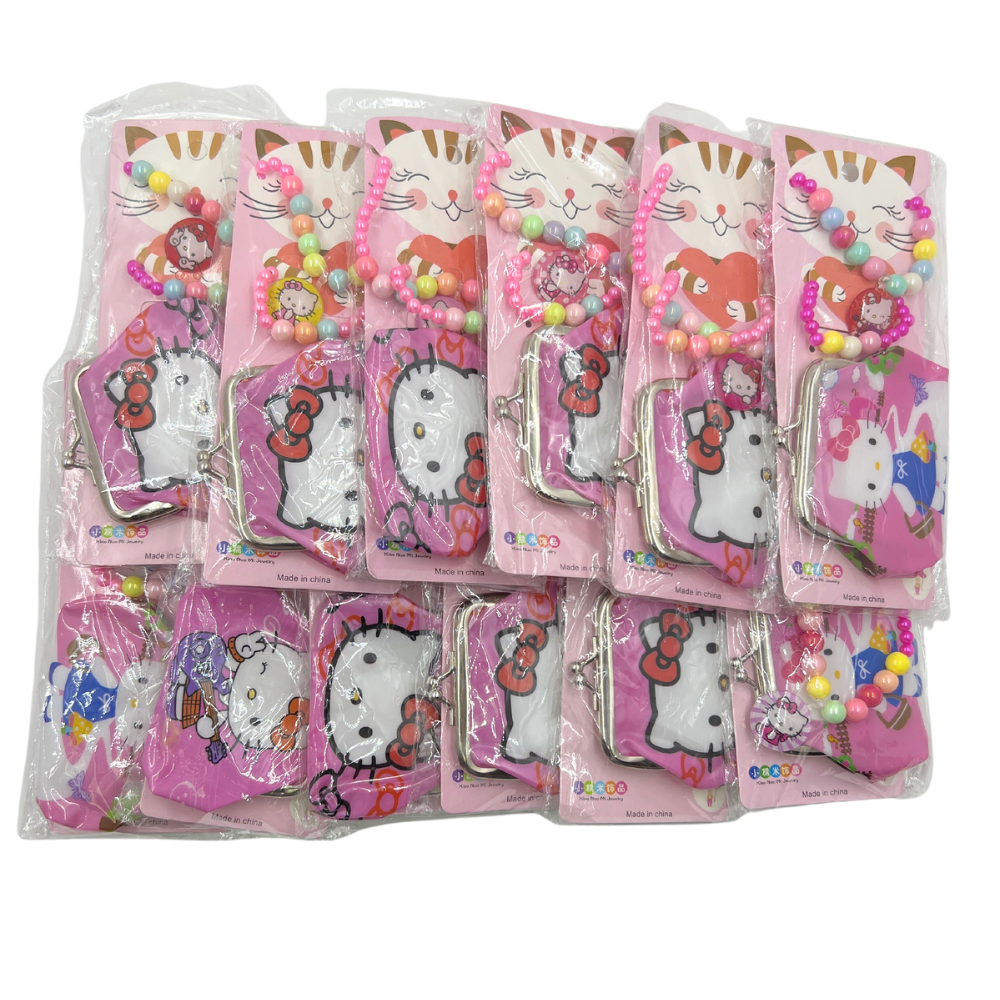 Set de cadena y pulsera + monedero para niñas x12 set (1B-10)