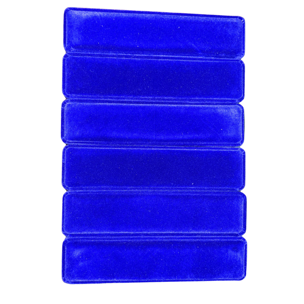 Caja de terciopelo rectangular para pulsera y reloj x 6 unidades (80C-92-92R-92A)