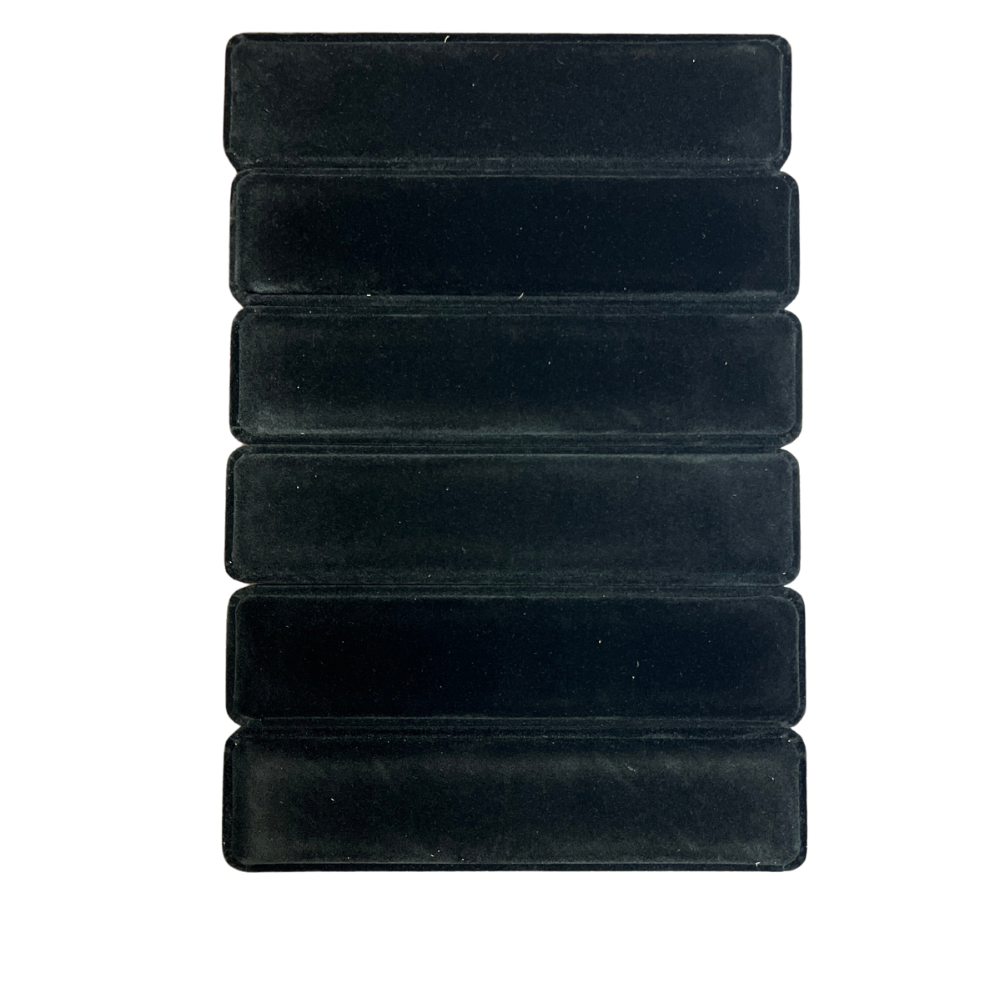Caja de terciopelo rectangular para pulsera y reloj x 6 unidades (80C-92-92R-92A)