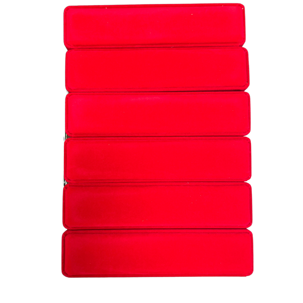 Caja de terciopelo rectangular para pulsera y reloj x 6 unidades (80C-92-92R-92A)