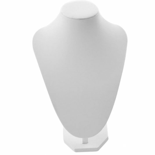 Exhibidor de collar blanco 30cm de alto Cuerina (80F-6)