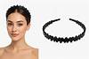 Diademas negras económicas paquete x12 (105-11)