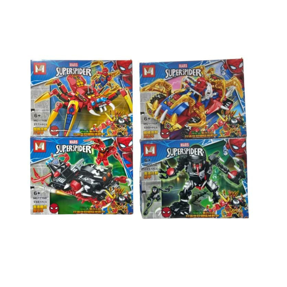 Bloques armables Super spider 8 modelos (889-91)