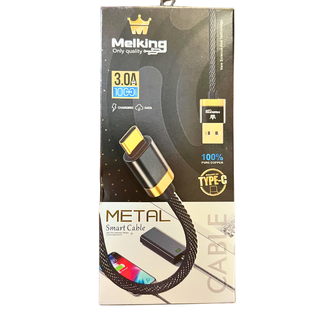 Cable Melking Tipo C 1m Carga Rápida