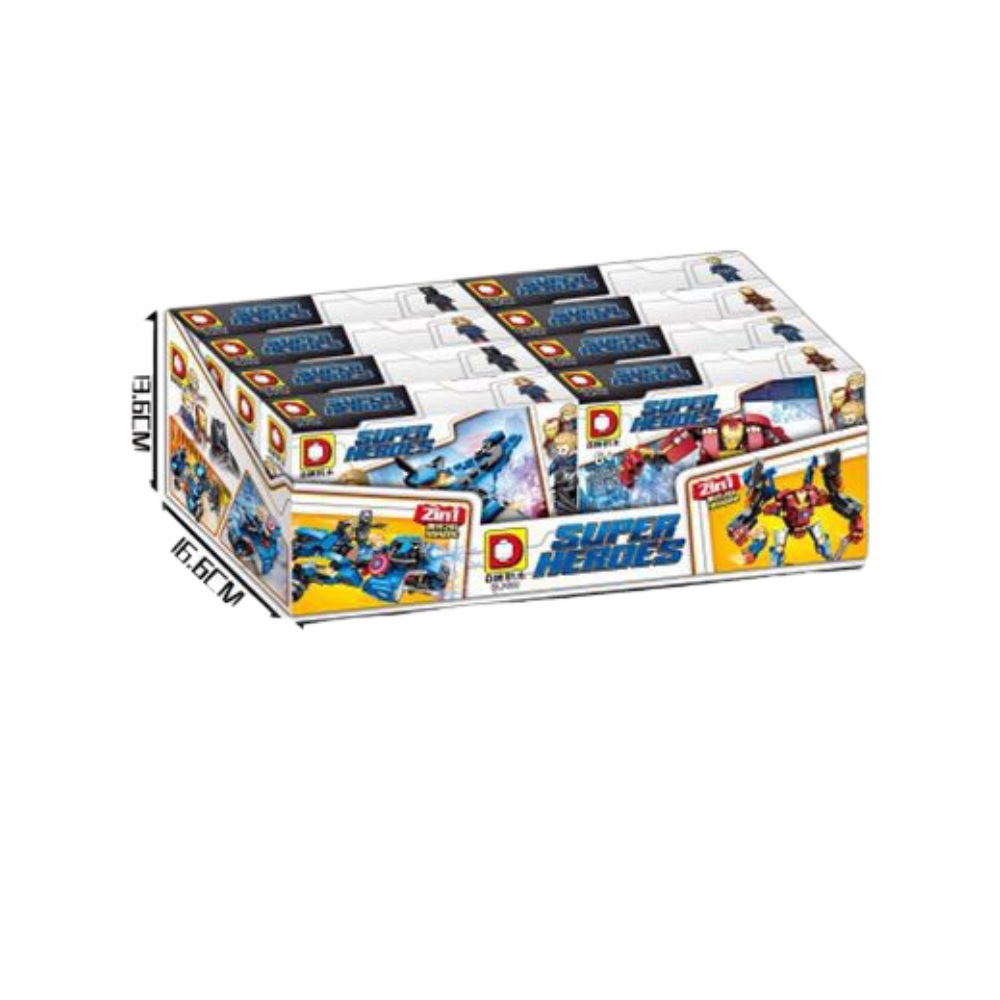 Bloques armables Super Heroes Cja x8 (L888-25)