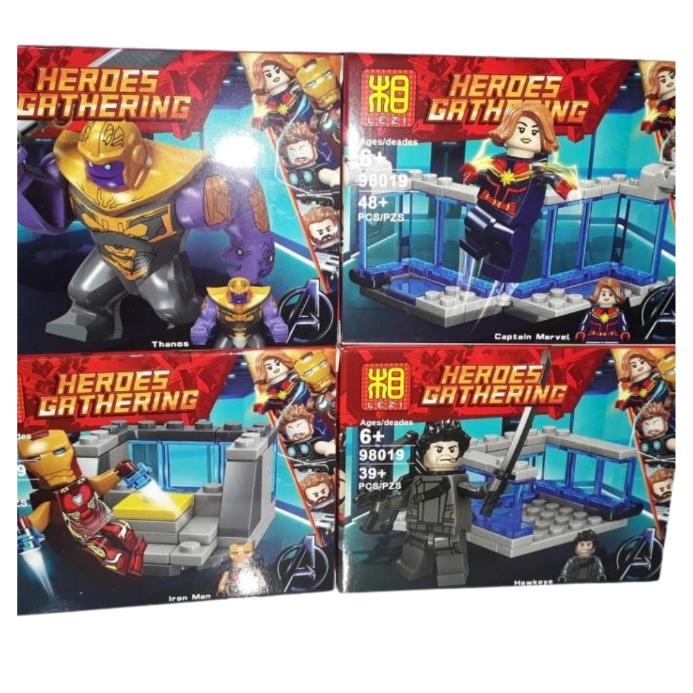 Bloques armables Heroes Gathering 8en1 x16 (L888-49)