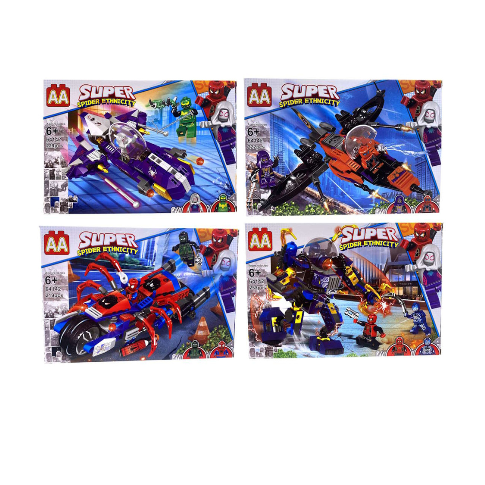 Bloques armables Super Araned-man 4 x16 (888C-2)