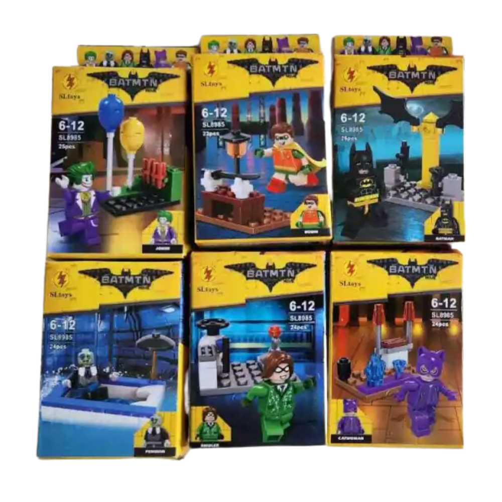 Bloques armables Batmtn 6 modelos x12 (889-16)