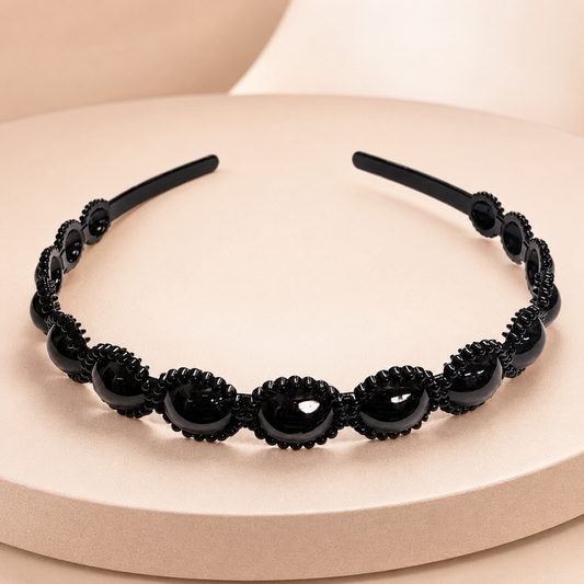 Diademas negras económicas paquete x12 (105-18)