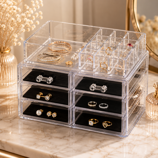 Exhibidor acrílico para joyas y maquillaje (80C-207)