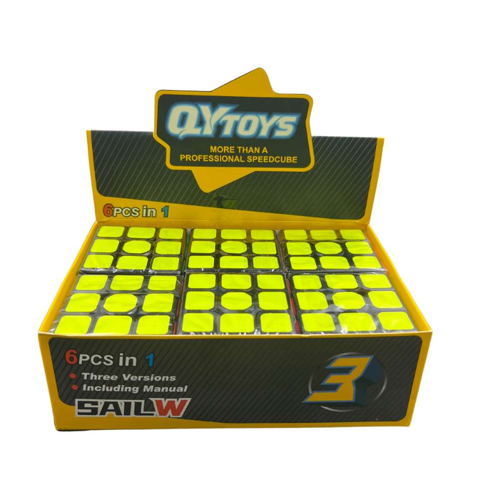 Caja de 6 unidades cubo 3x3 Quiyi (71G-10)