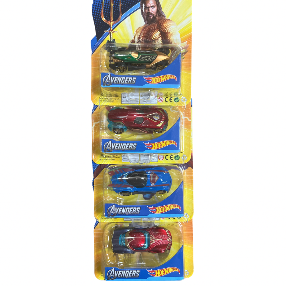 Carro metálico Super Heroes x4 (889-42)