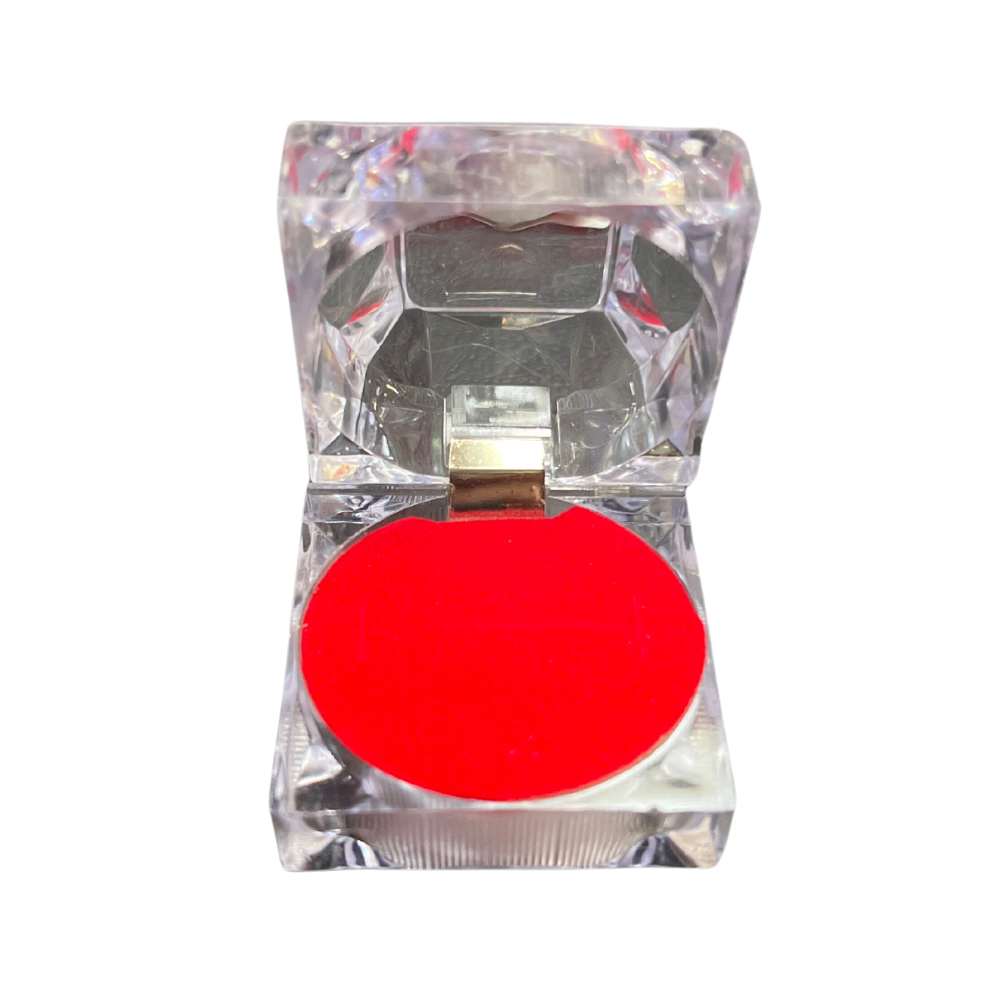 Cajita acrílica para anillo caja x12(80C-80C-113-114-115)