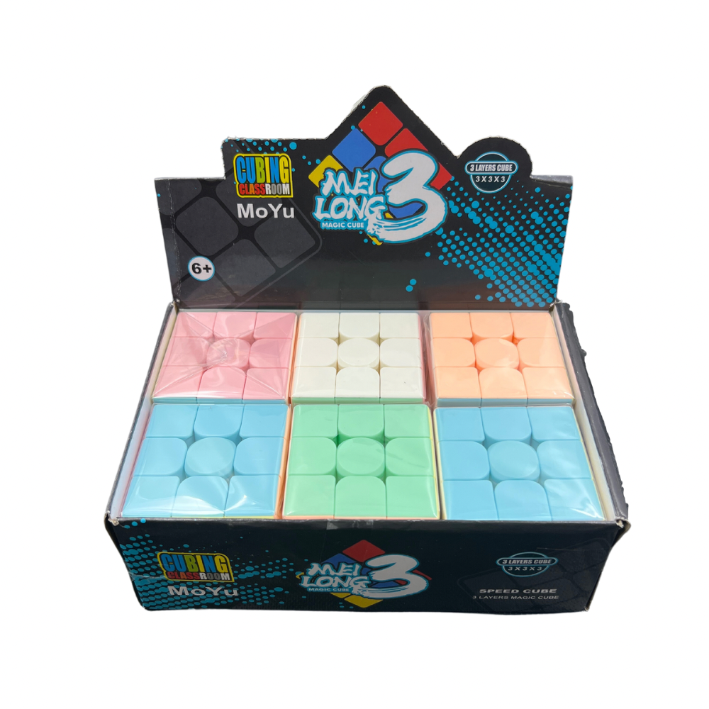 Caja de 6 unidades cubo 3x3 MoYu (71G-5)