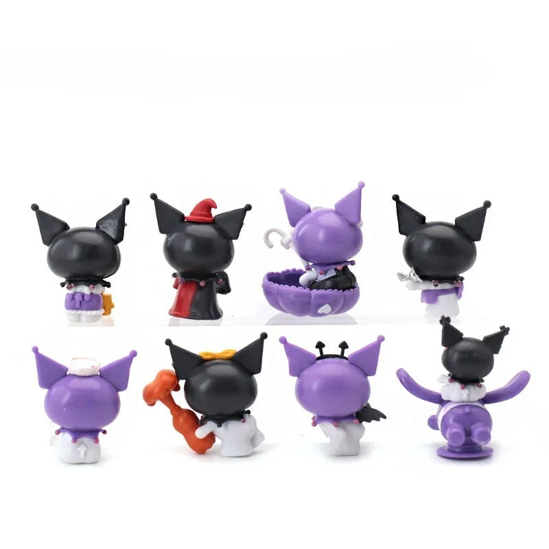 Set de 8 figuras de Accion Kuromi Kawaii 5cm (4038-T)