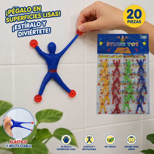 Pegaloco del hombre araña plancha x20 unid. (74F-18)