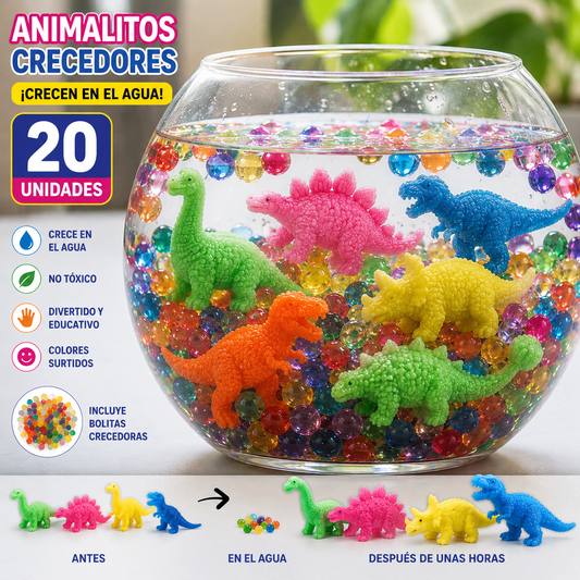 Crecedores plancha de animales x 20 unid.(74F-6)