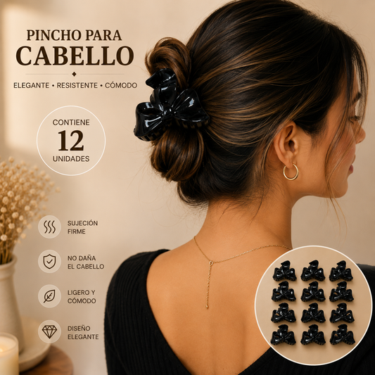 Pinchos negro grande x 12 unidades (168-5)