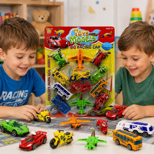 Plancha de autos y aviones x12 (77B-6)