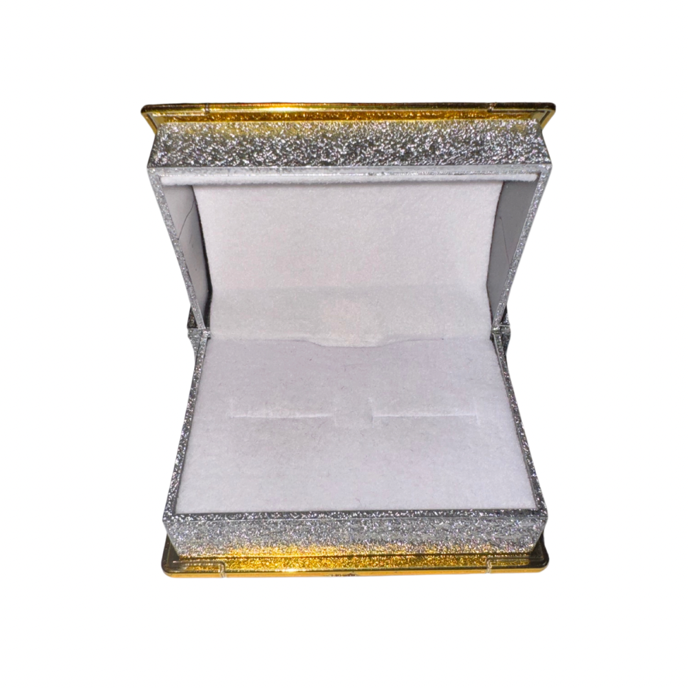 Cajita acrilica para 2 anillo paq x12 (80C-112A)